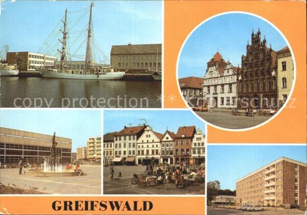 Greifswald Mecklenburg Vorpommern Segelschulschiff Wilhelm Pieck Platz de