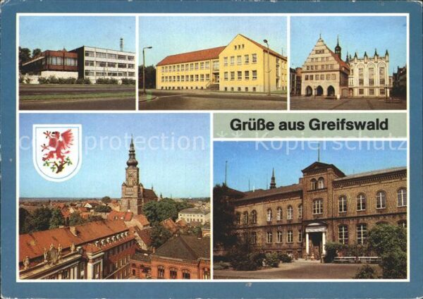 Greifswald Mecklenburg Vorpommern Mensa Haus der Gewerkschaft Rathaus Apo