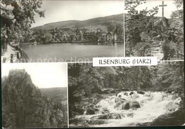 Ilsenburg Harz Forellenteich Ilsestein Gipfelkreuz Fel