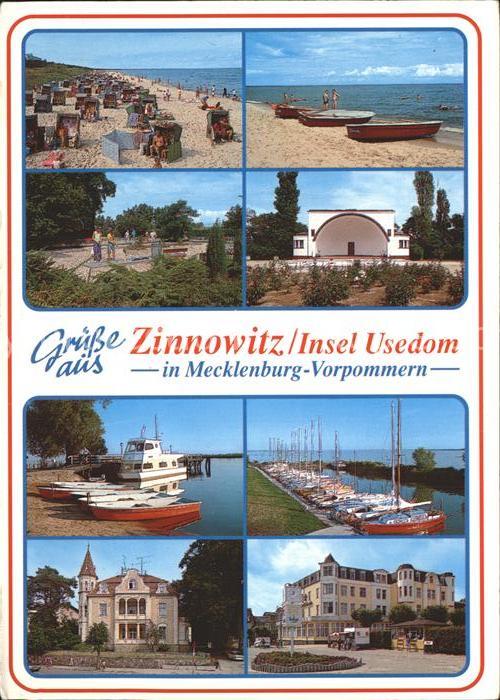 Zinnowitz Ostseebad Strand Minigolf Konzertpavillon Hafen F