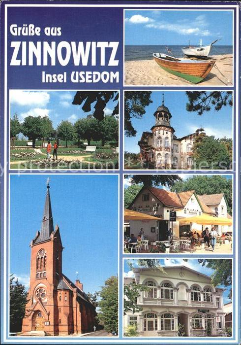 Zinnowitz Ostseebad Park Strand Boot Ferienheim Gaststätte