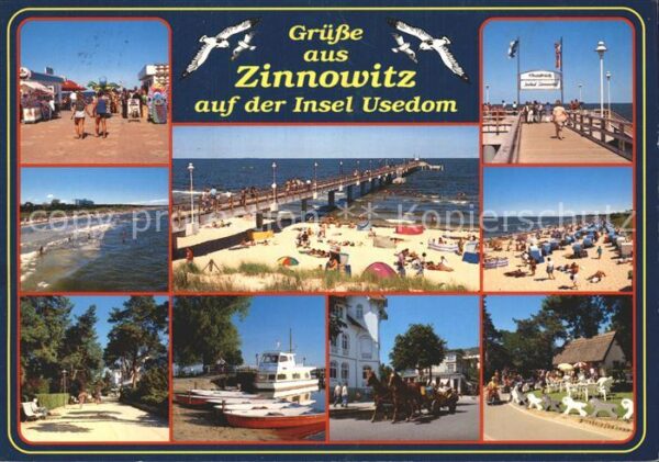 Zinnowitz Ostseebad Promenade Seebrücke Vinetabrücke Strand