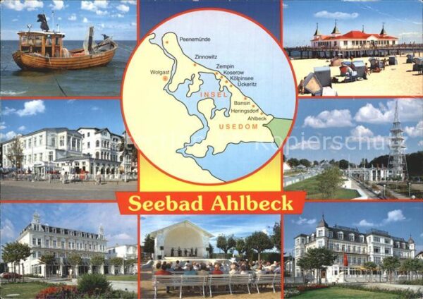 Ahlbeck Ostseebad Fischkutter Seebrücke Hotels Restaurant