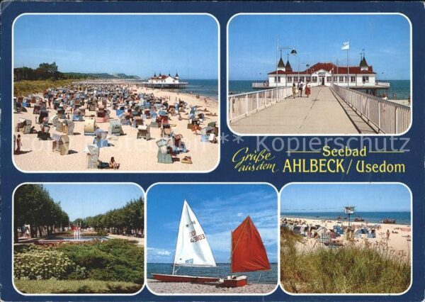 Ahlbeck Ostseebad Strand Seebrücke Restaurant Park Promen