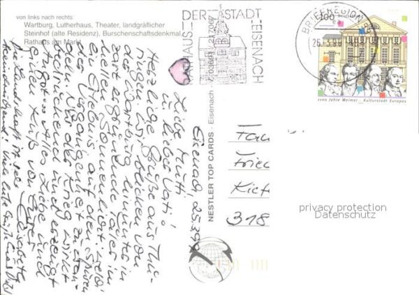 Eisenach Thueringen Wartburg Lutherhaus Theater Steinhof Re – Bild 2