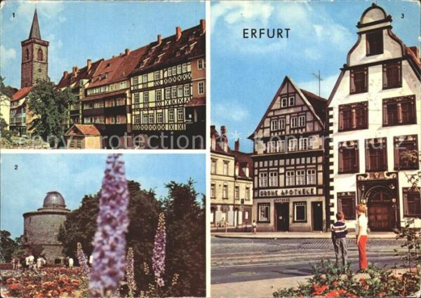 Erfurt Krämerbrücke Iga Volkssternwarte Histor