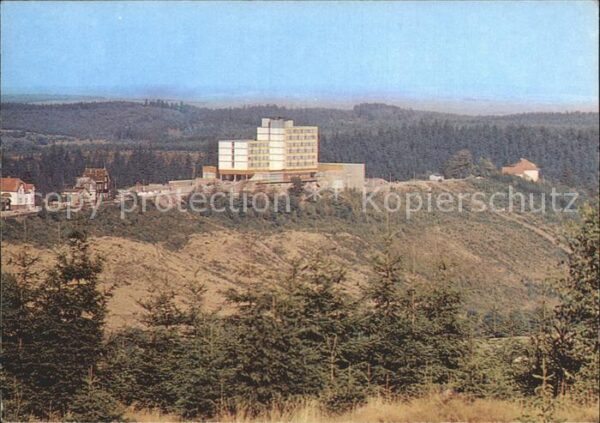 Finsterbergen Blick zum FDGB Erholungsheim Wilhelm Pi
