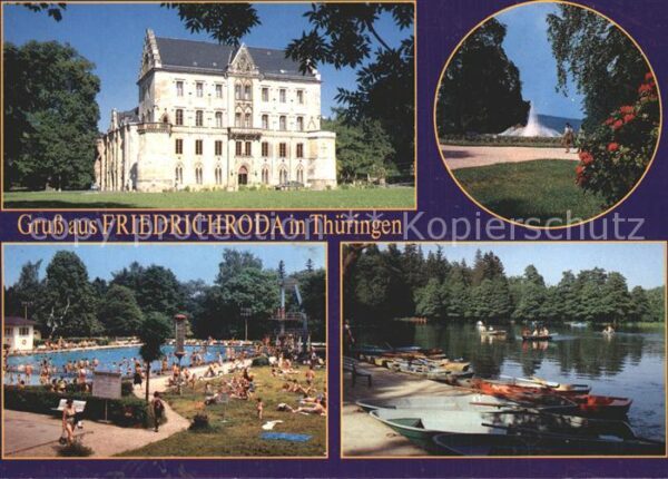 Friedrichroda Schloss Reinhardsbrunn Puschkinpark Sch