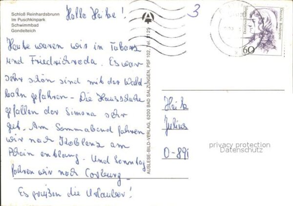 Friedrichroda Schloss Reinhardsbrunn Puschkinpark Sch – Bild 2