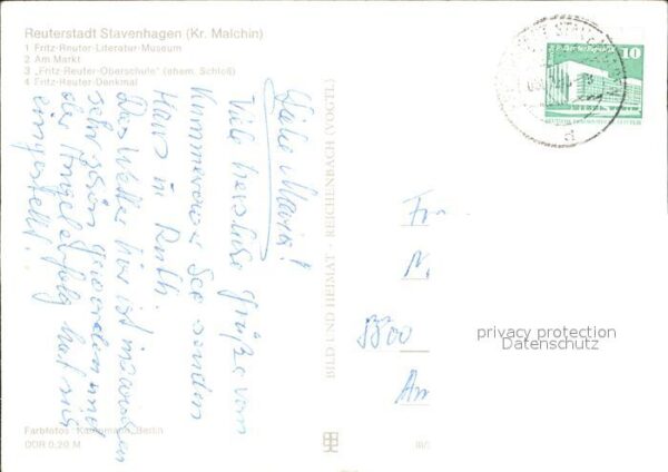 Stavenhagen Fritz Reuter Literatur Museum Markt Sch – Bild 2