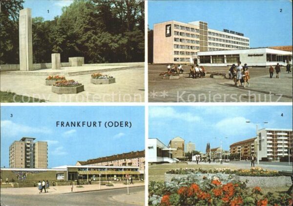 Frankfurt Oder Karl Marx Denkmal Hotel Stadt Frankfurt