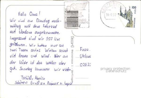 Ueckeritz Usedom Steilküste Strandcafe Hafen Segelboot – Bild 2