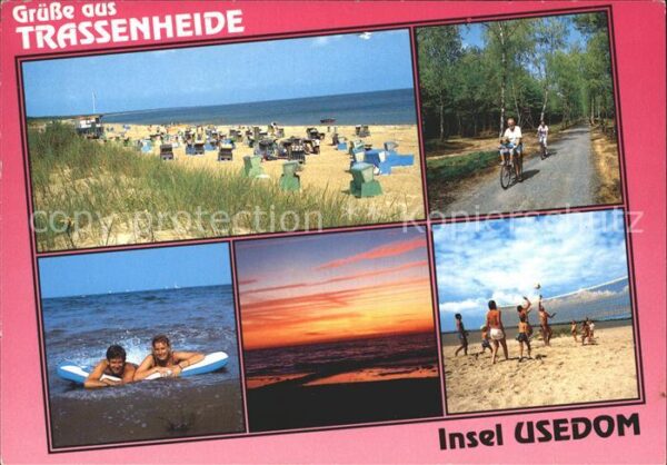 Trassenheide Usedom Strand Fahrradfahren Beachvolleyball So