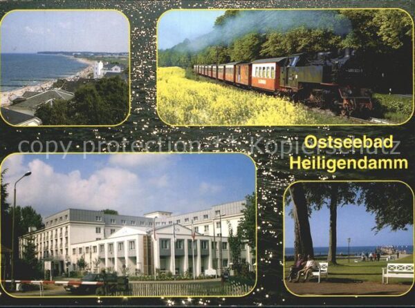 Heiligendamm Ostseebad Strand Promenade Kurhaus Eisenbahn Damp