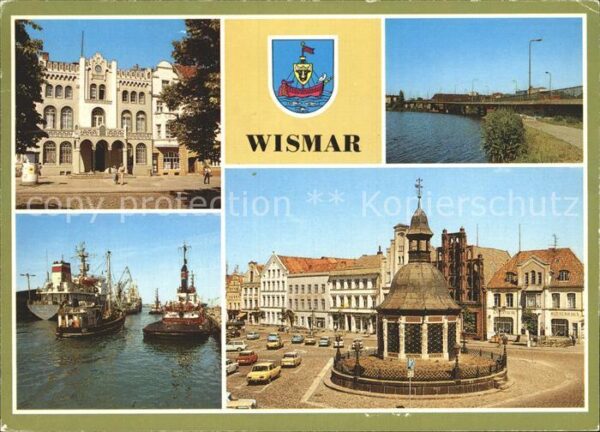 Wismar Mecklenburg Stadthaus Marktplatz Hochbrücke Mühlent