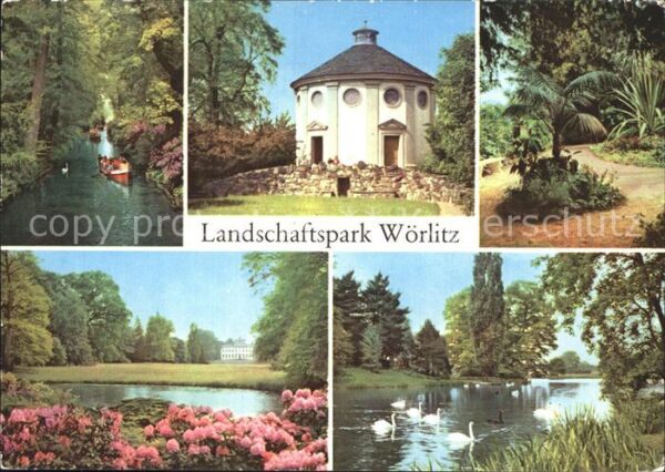 Woerlitz Landschaftspark Kanal Gotisches Haus Ve