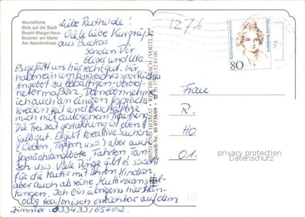 Buckow Maerkische Schweiz Naturdenkmal Wurzelfichte Brecht Weigel – Bild 2