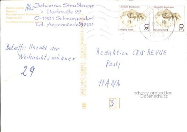 Angermuende Rathaus Portal Pulverturm Stadtmauer Ro – Bild 2