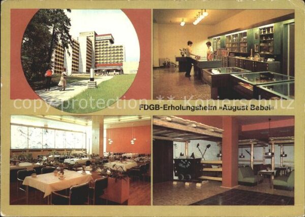 Friedrichroda FDGB Erholungsheim August Bebel Souveni