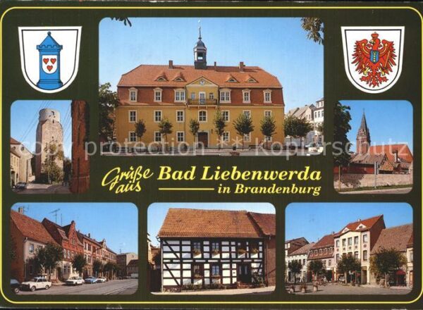 Bad Liebenwerda Teilansichten Turm Rathaus Kirche Fachw