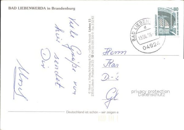 Bad Liebenwerda Teilansichten Turm Rathaus Kirche Fachw – Bild 2