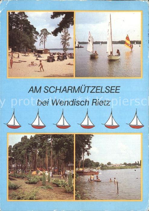 Wendisch Rietz Badestrand Schwarzhorn Segeln Windsurfe