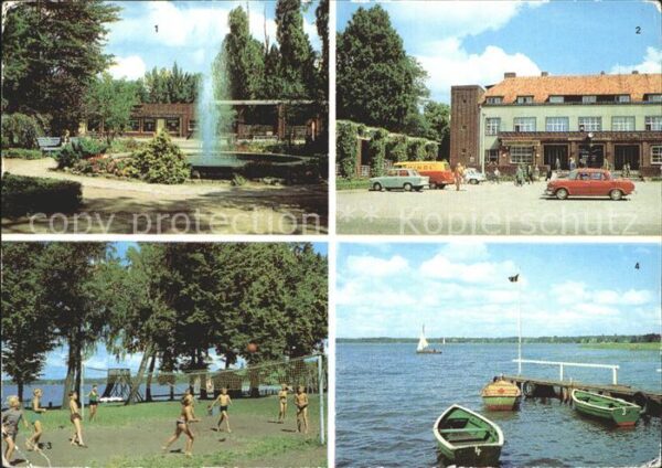 Wandlitz Anlage Springbrunnen Bahnhof Strandbad