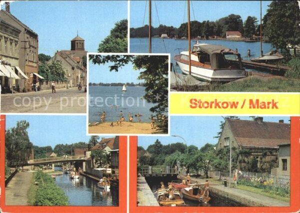 Storkow Mark Altstadt Storkower See Kanal Schleuse