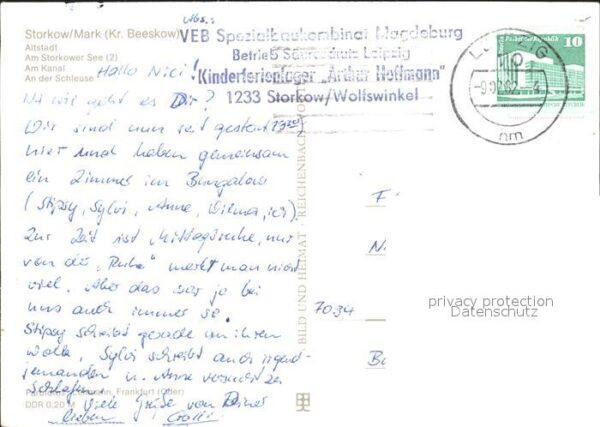 Storkow Mark Altstadt Storkower See Kanal Schleuse – Bild 2