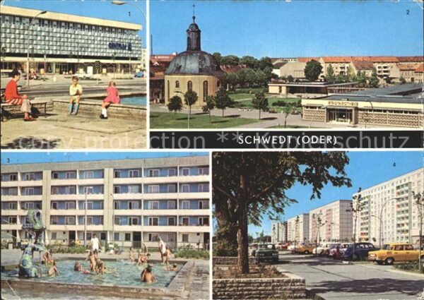 Schwedt Oder Centrum Warenhaus Teilansicht Wohnkompl