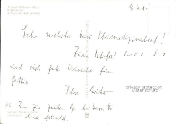 Pasewalk Mecklenburg Vorpommern Ernst Thälmann Platz Mühlentor Platz de – Bild 2