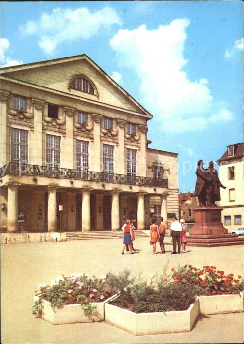 Weimar Thueringen Deutsches Nationaltheater Goethe Schill