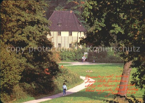 Weimar Thueringen Goethes Gartenhaus Park