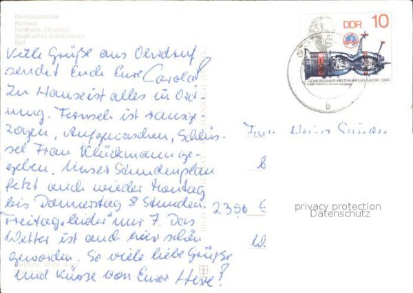 Ohrdruf Reinhardtstrasse Rathaus Kaufhalle Drus – Bild 2