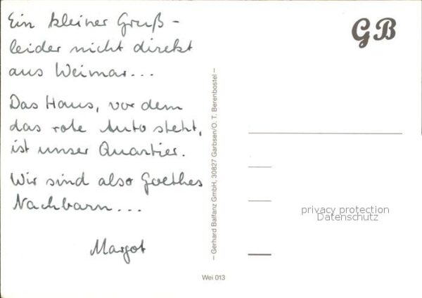 Weimar Thueringen Goethe Schiller Denkmal Goethehaus Deut – Bild 2