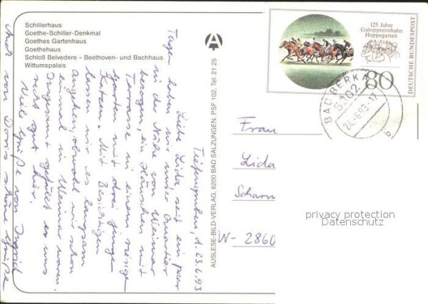 Weimar Thueringen Schillerhaus Goethe Schiller Denkmal Go – Bild 2