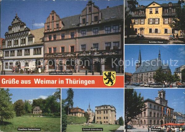 Weimar Thueringen Lucas Cranach Haus Schillerhaus Stadtki