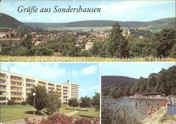 Sondershausen Thueringen Übersicht Neubaugebiet Borntal Naherhol