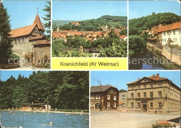 Kranichfeld Niederburg Teilansicht Oberschloss Schw