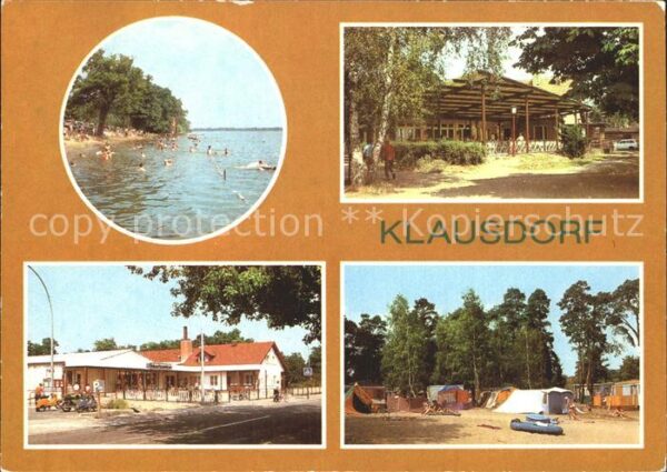 Klausdorf Mellensee Strandbad Gaststätte Einkaufszentrum Ze