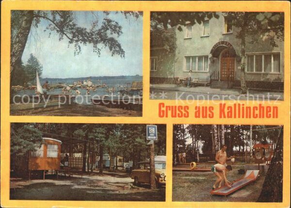 Kallinchen Badestrand See Gaststätte Minigolf Camp