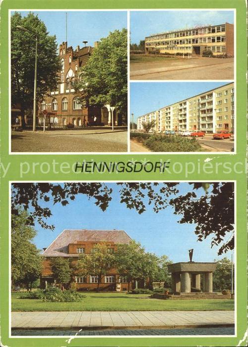 Hennigsdorf Rathaus Schule Hradeker Strasse Post Le
