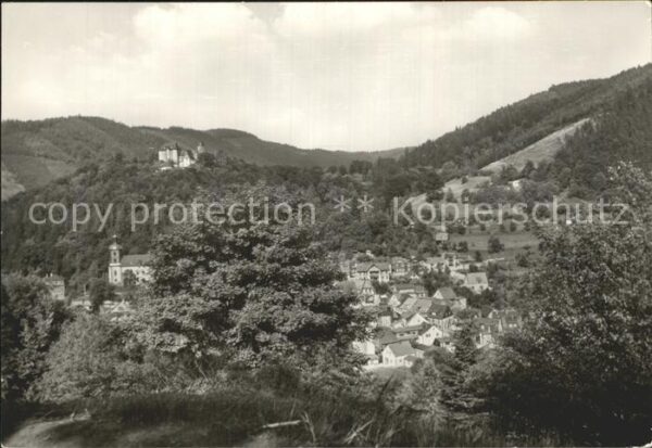 Leutenberg Thueringen Panorama Blick von der Gustav Fehler Hö
