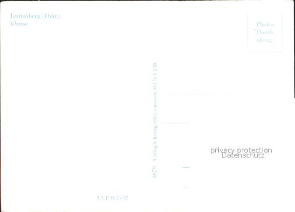 Leutenberg Thueringen Klause Handabzug – Bild 2