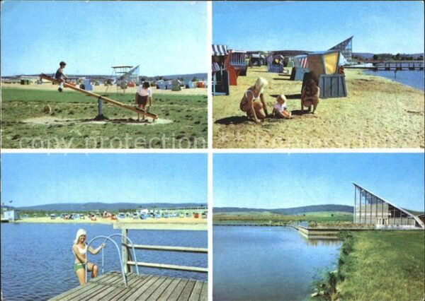 Hohenfelden Stausee Badestrand Kinderspielplatz Erh