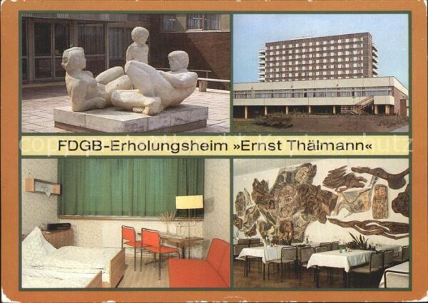 Rheinsberg FDGB Erholungsheim Fritz Reuter Plastik