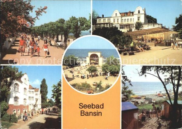 Bansin Ostseebad Strandpromenade FDGB Erholungsheime Kon