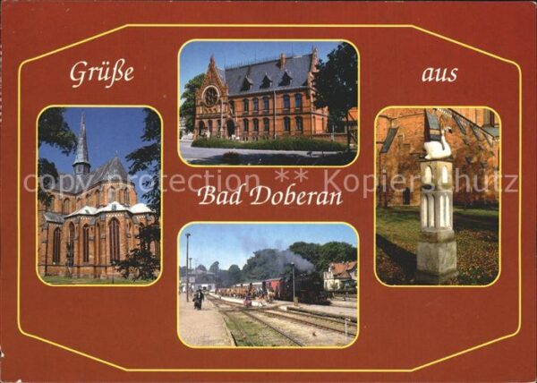 Bad Doberan Münster Schwan Skulptur Eisenbahn Dampf