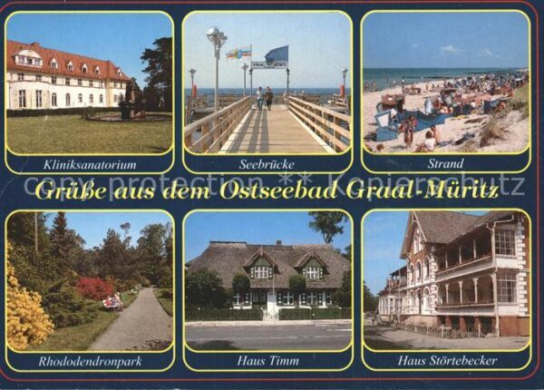 Graal-Mueritz Ostseebad Kliniksanatorium Seebrücke Strand Haus