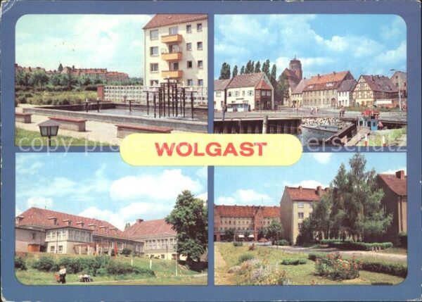 Wolgast Mecklenburg-Vorpommern Springbrunnen Wohnkomplex Nord Hafen Ho